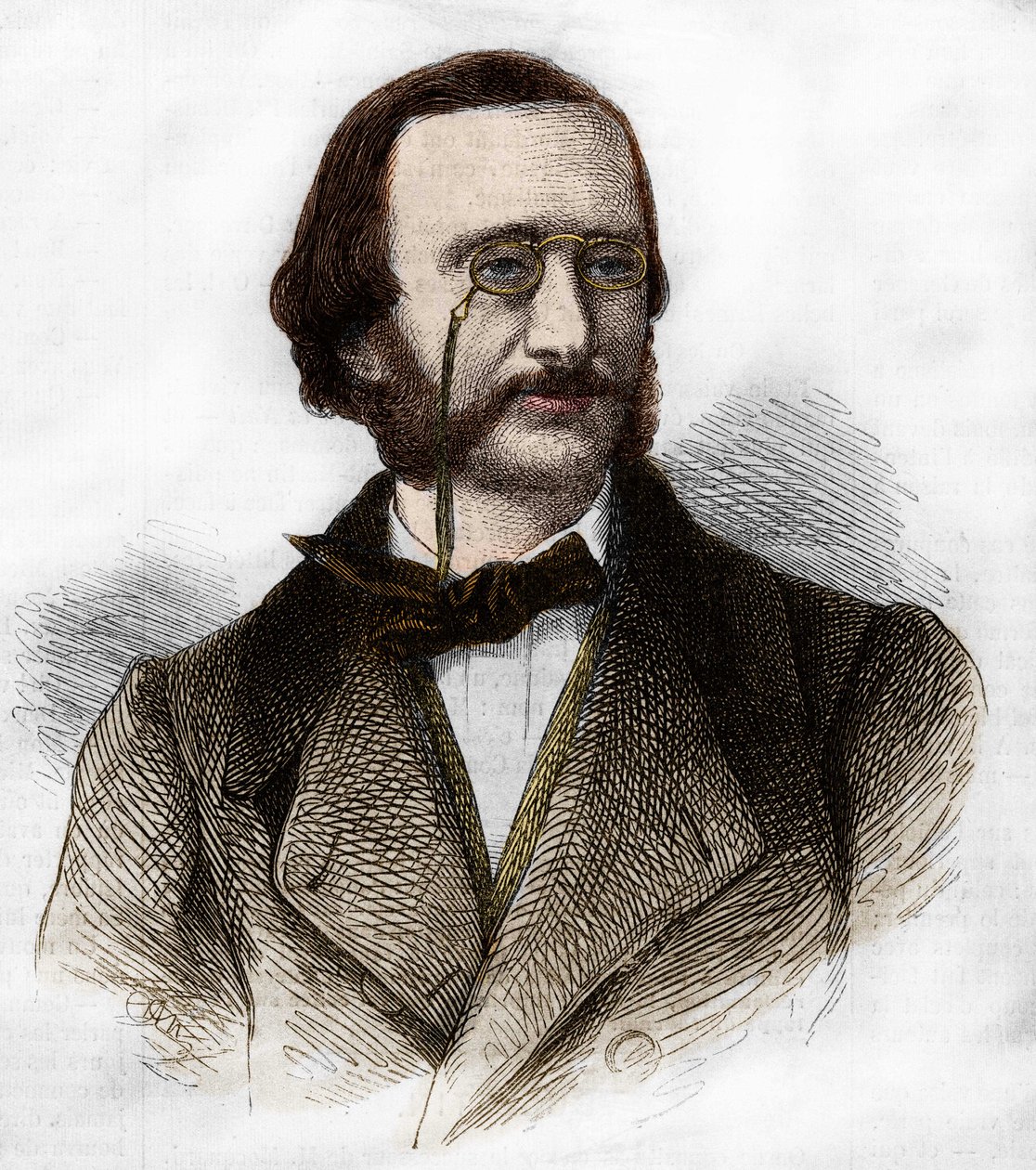 Portret van Jacques Offenbach (1819-1880), Duitse componist, genaturaliseerd Frans. door Unknown artist