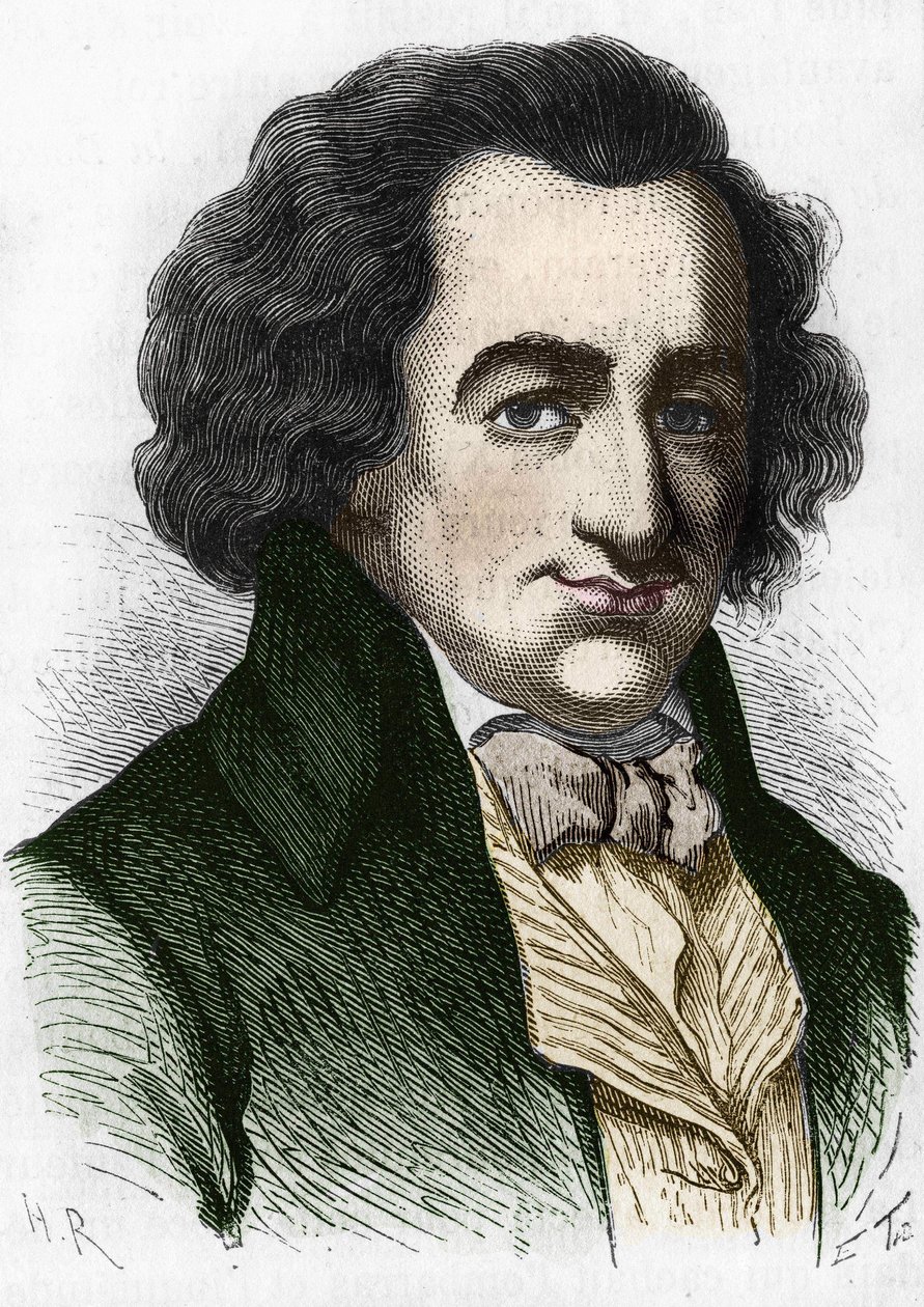 Portret van Thomas Paine (1737-1809), Britse schrijver en politicus. door Unknown artist