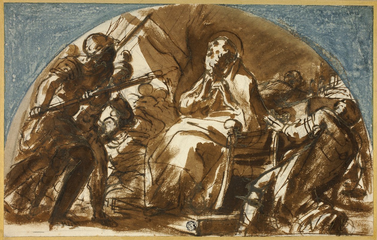 Martelaarschap van een heilige door Unknown Italian