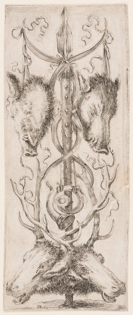 Prent, Ornamenten of Grotesken (Grotesque Ornament), ca. 1653 door Unknown artistUnknown artist