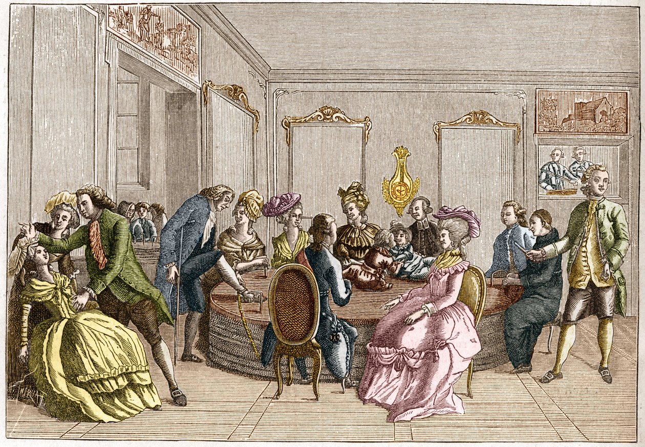 Demonstratie door Frederic Antoine Mesmer door Unknown artist