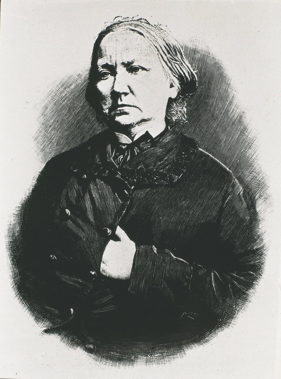 Concepcion Arenal (1820-1893). Spaanse schrijfster (gravure) door Unknown artist