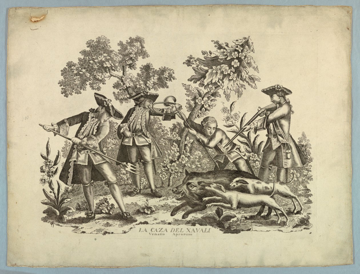 Een Zwijnenjacht door Unknown artist