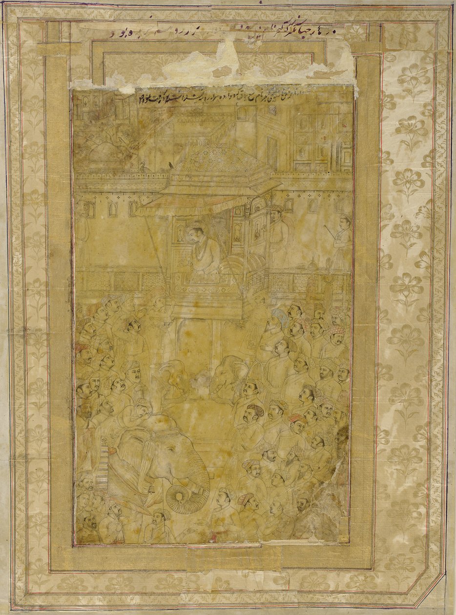 Een Darbar van Jahangir door Unknown artist