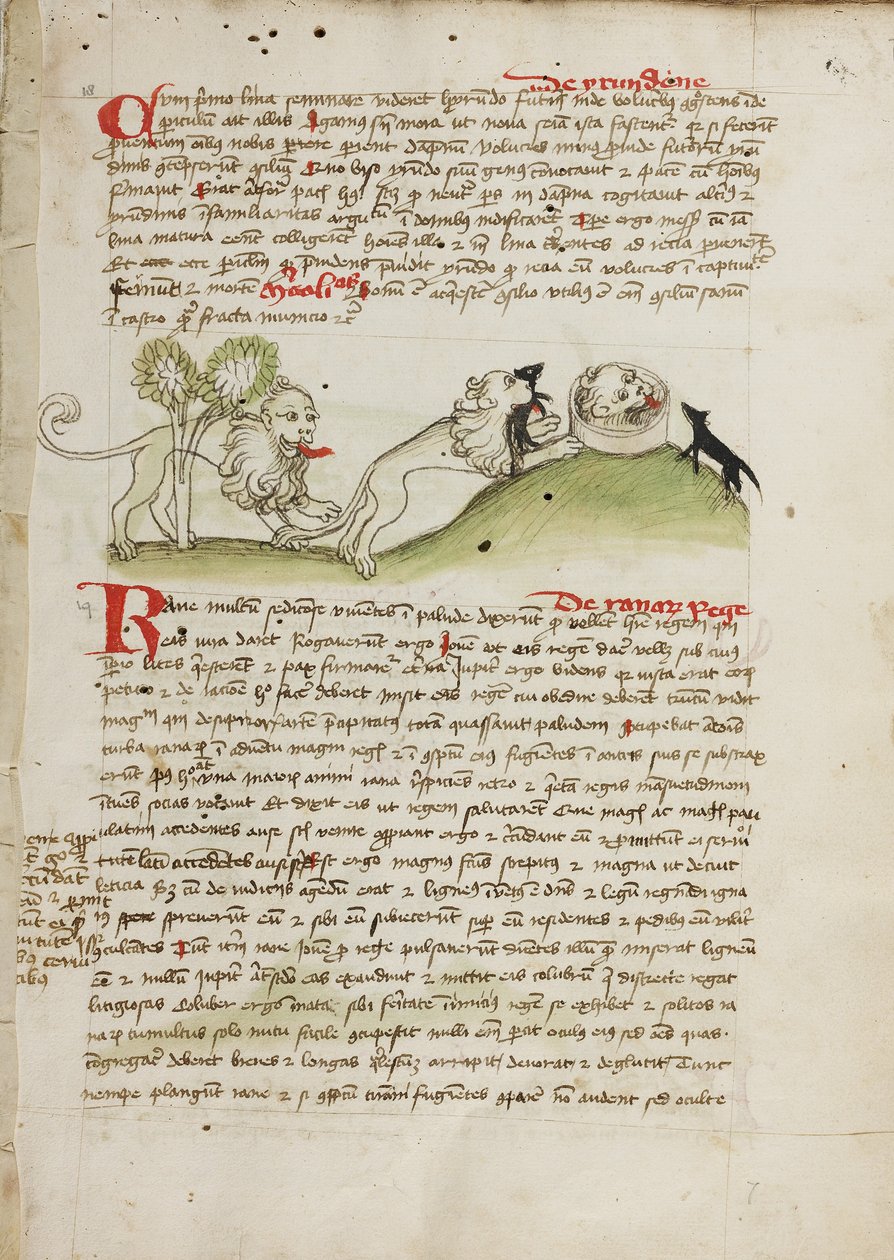 Een leeuw en nog een leeuw met een muis door Unknown artist