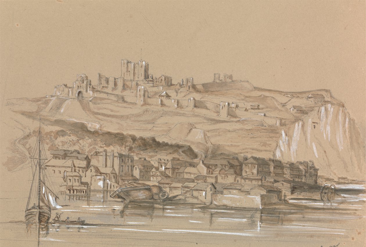 Een Uitzicht op de Stad Dover door Unknown artist