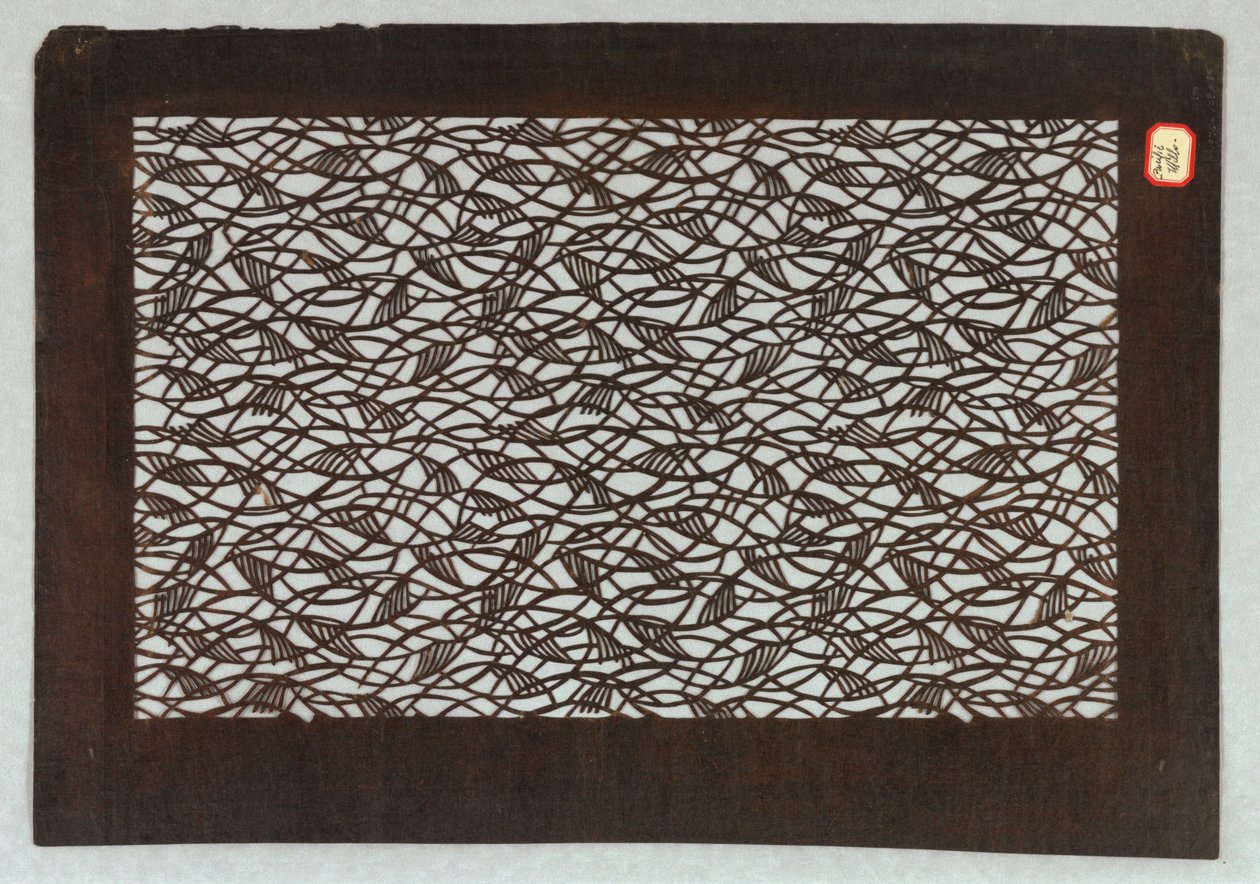 Abstract Herfstgras Motief door Unknown artist