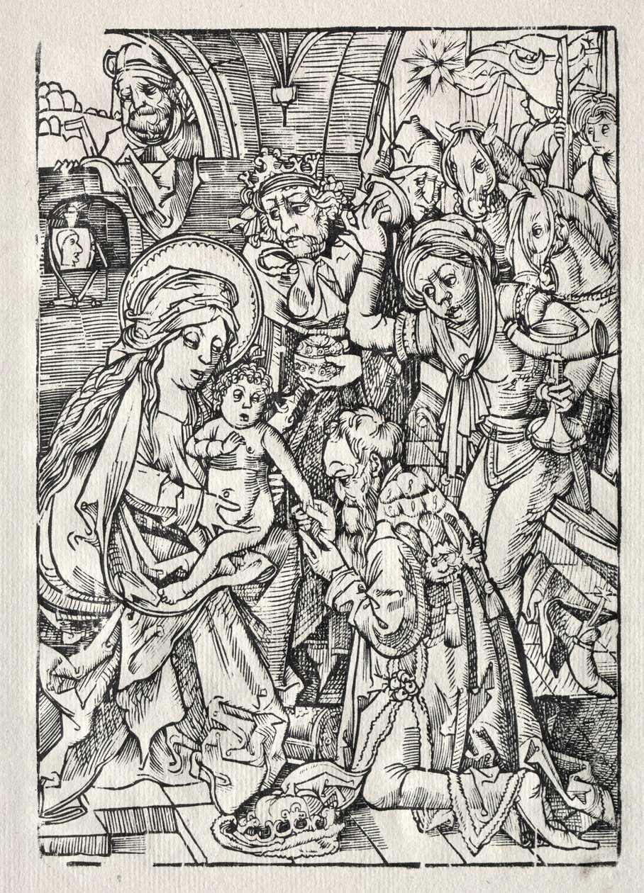 Aanbidding der Koningen door Unknown artist