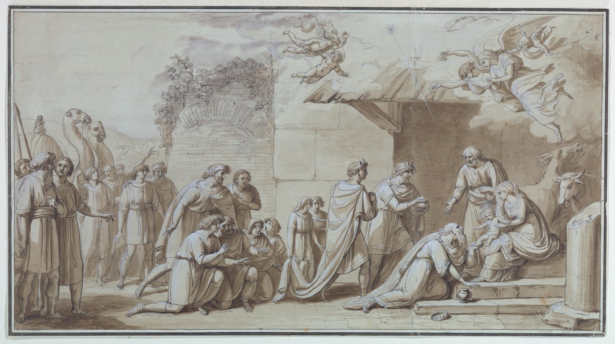 Aanbidding der wijzen door Unknown artist