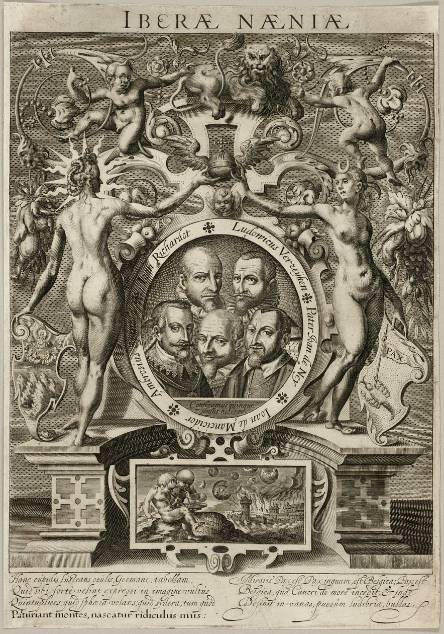 Allegorie op de zinloosheid van vredesbesprekingen met Spanje door Unknown artist