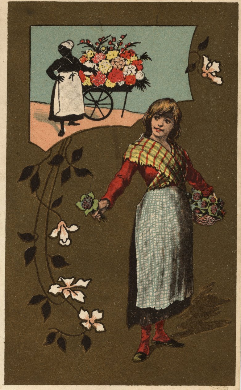 Anonieme chromolithografie, eind 19e eeuw. door Unknown artist