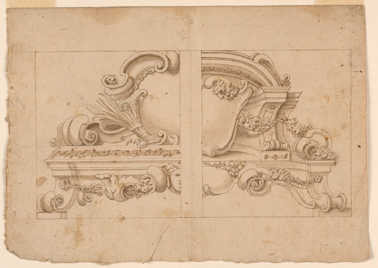 Architectonische Ornamenten door Unknown artist