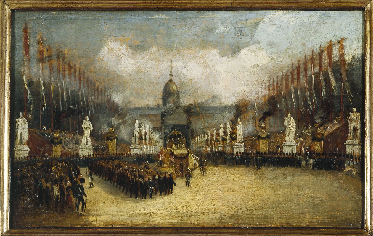 Aankomst van Napoleons as op de esplanade des Invalides, 15 december door Unknown artist