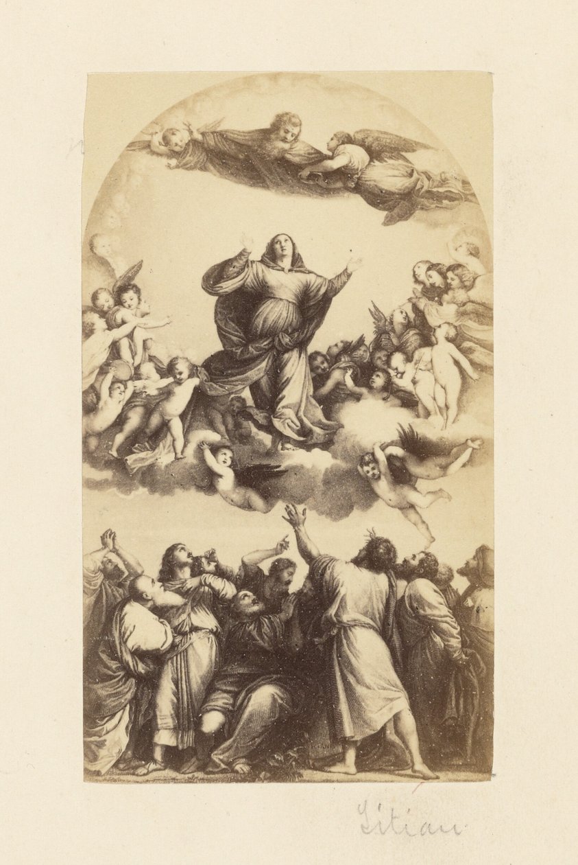 [Maria Hemelvaart door Titiaan]. door Unknown artist