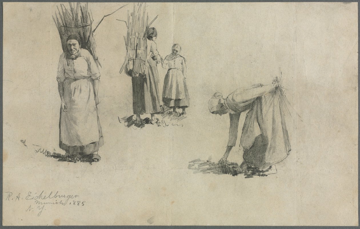 Beierse Boeren door Unknown artist