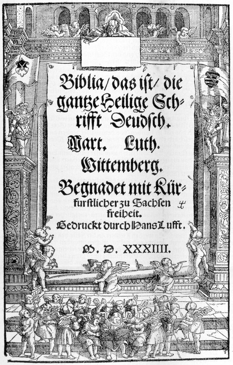 Bijbel van Luther. 1534. Wittenberg door Unknown artist