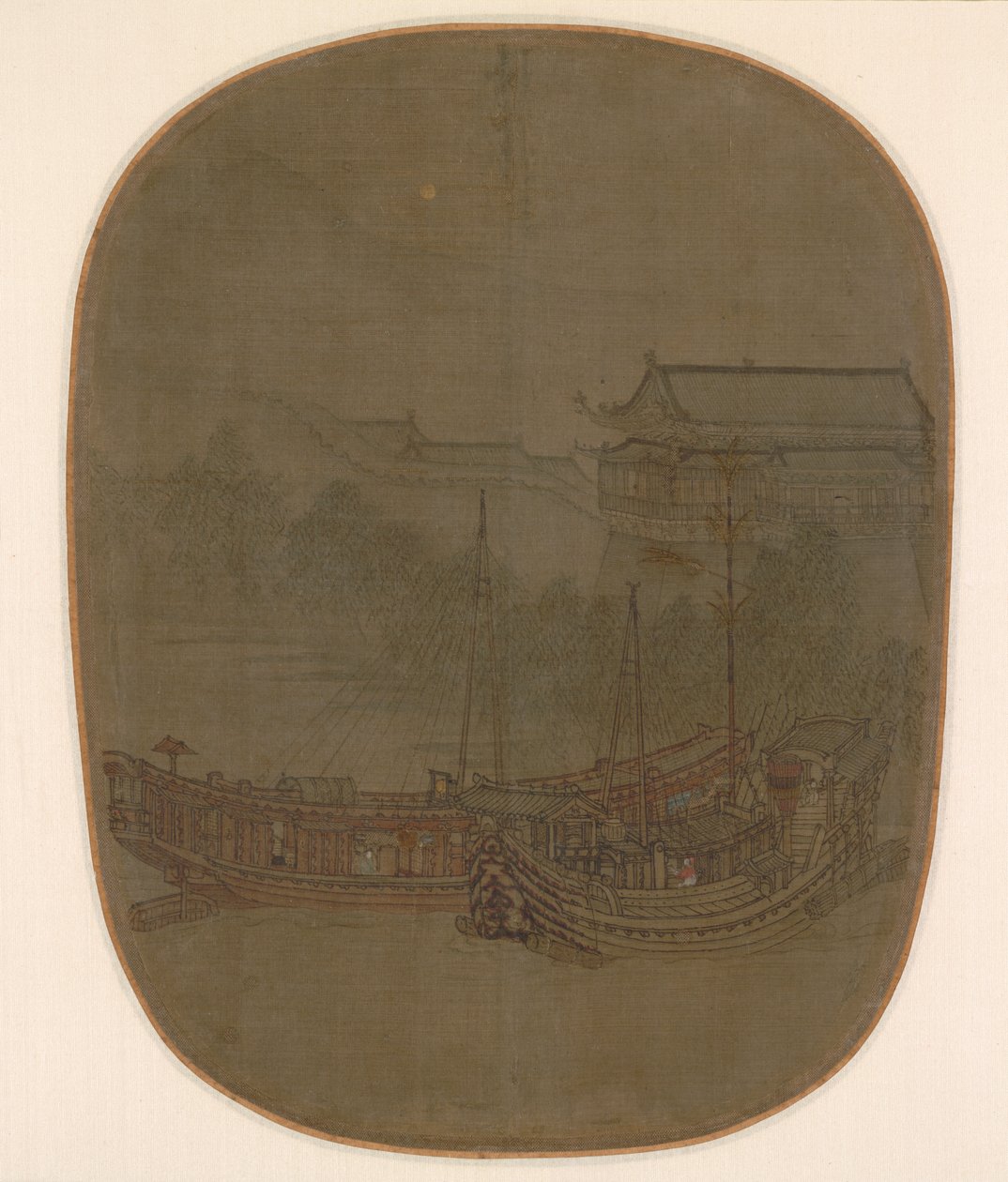 Boten voor Anker door Unknown artist