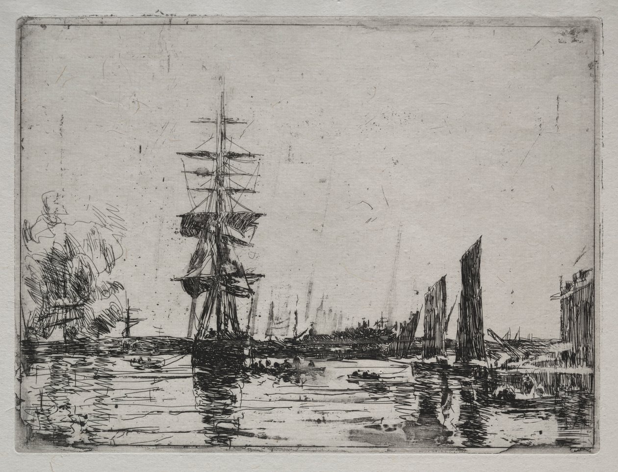 Boten voor Anker door Unknown artist
