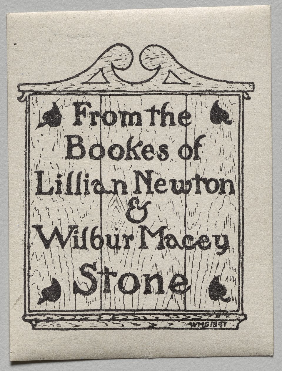 Boekplaat: Lillian Newton en Wilbur Macey Stone door Unknown artist