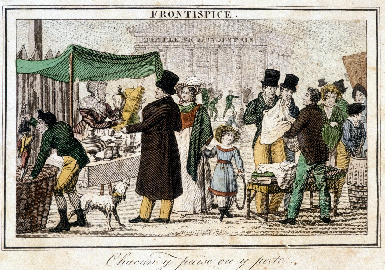 Brocante bij de tempel van de industrie. door Unknown artist