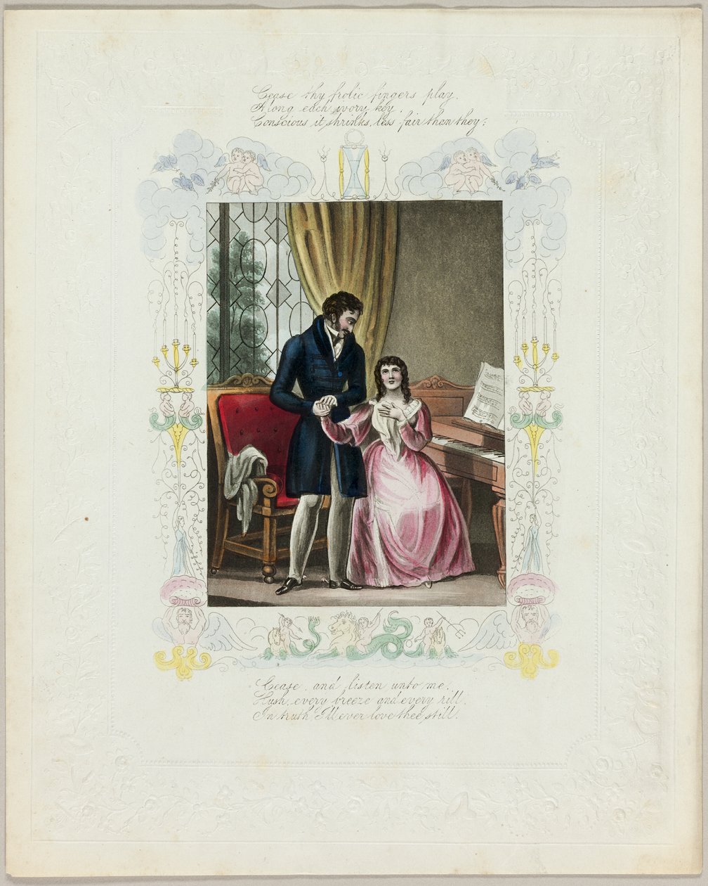 Hou op met spelen met je vingers (valentijn) door Unknown artist