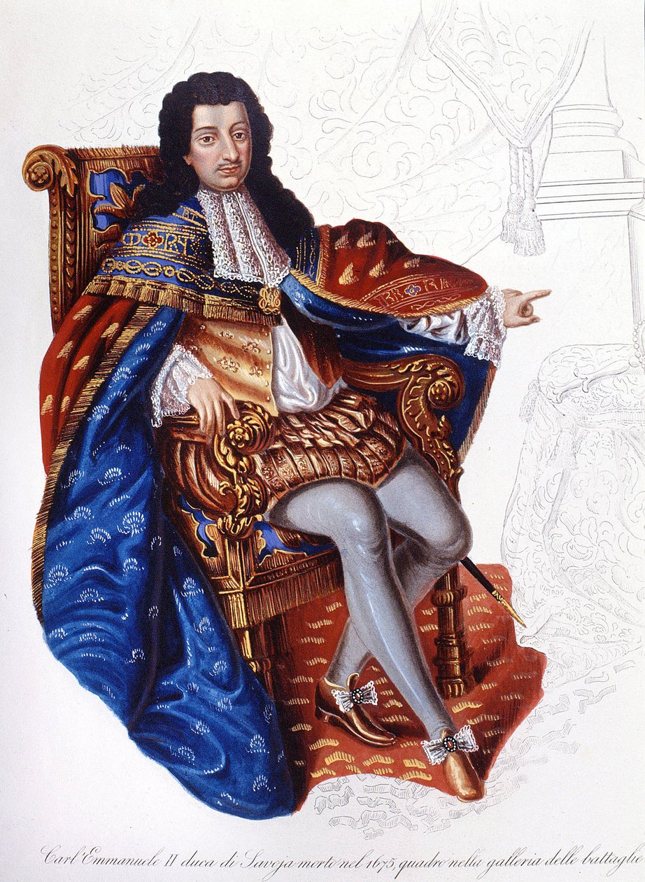 Karel Emanuel II (1634 - 1675), Hertog van Savoye door Unknown artist