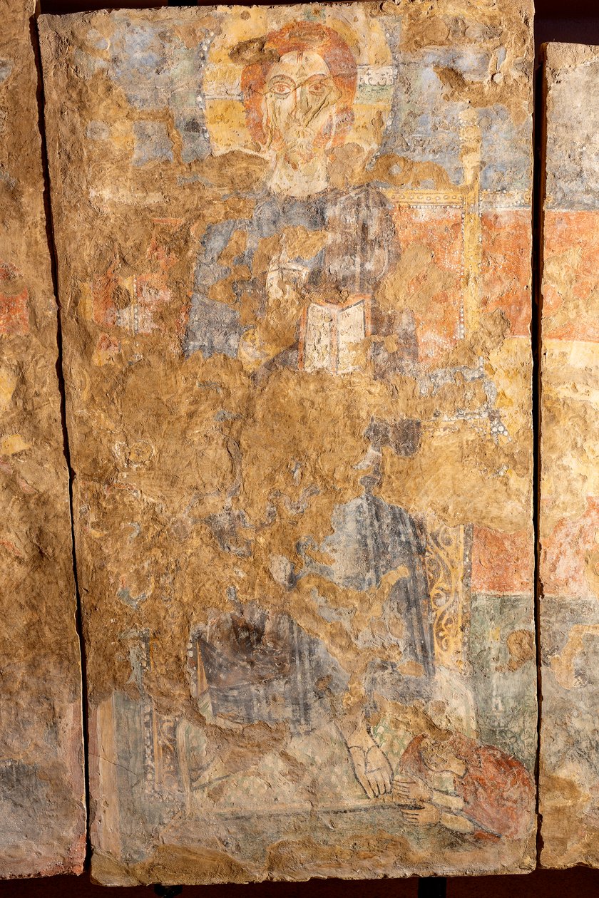 Christus zegent met aan zijn voeten De Magdalena, detail door Unknown artist
