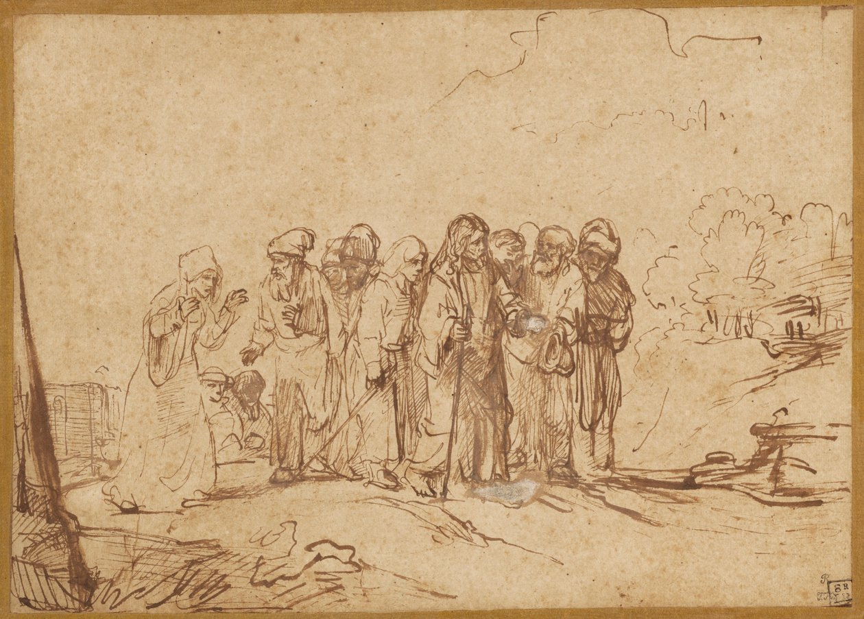 Christus en de Kanaänitische vrouw door Unknown artist