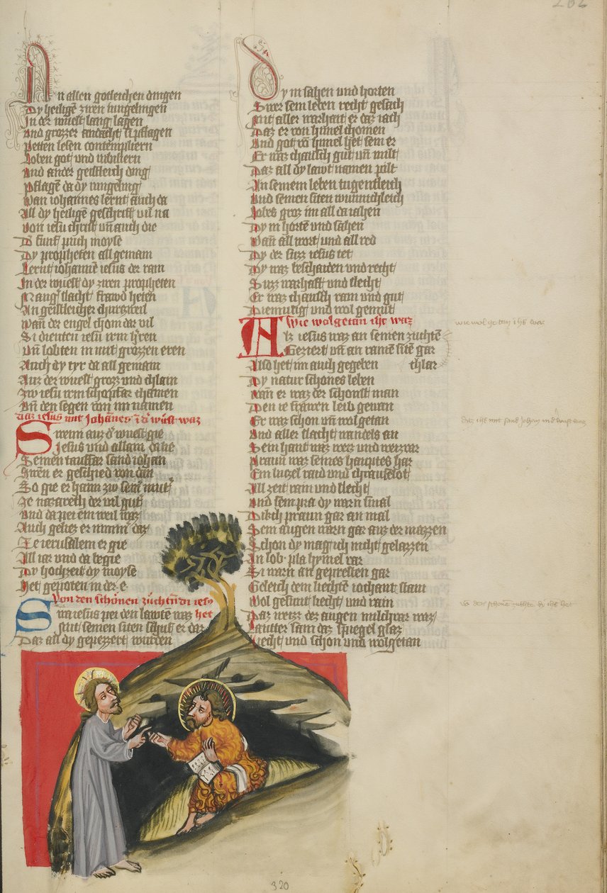Christus voor Johannes de Doper door Unknown artist
