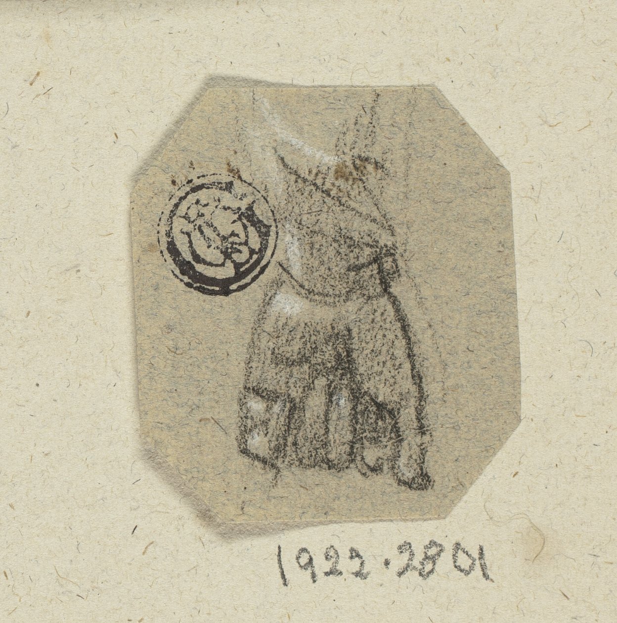 Gebalde linkerhand door Unknown artist