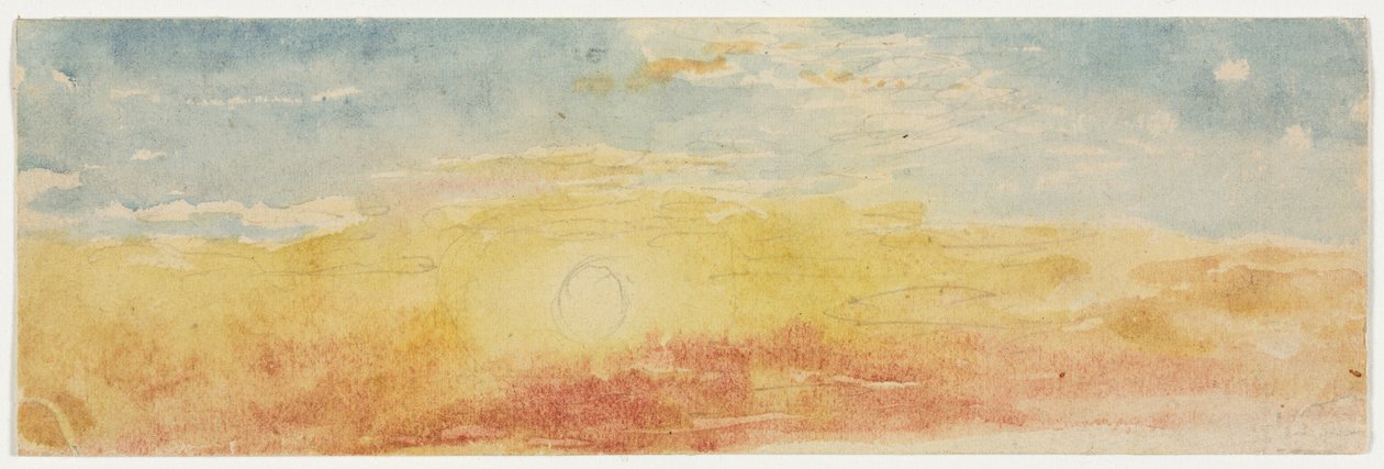 Wolk Studie door Unknown artist