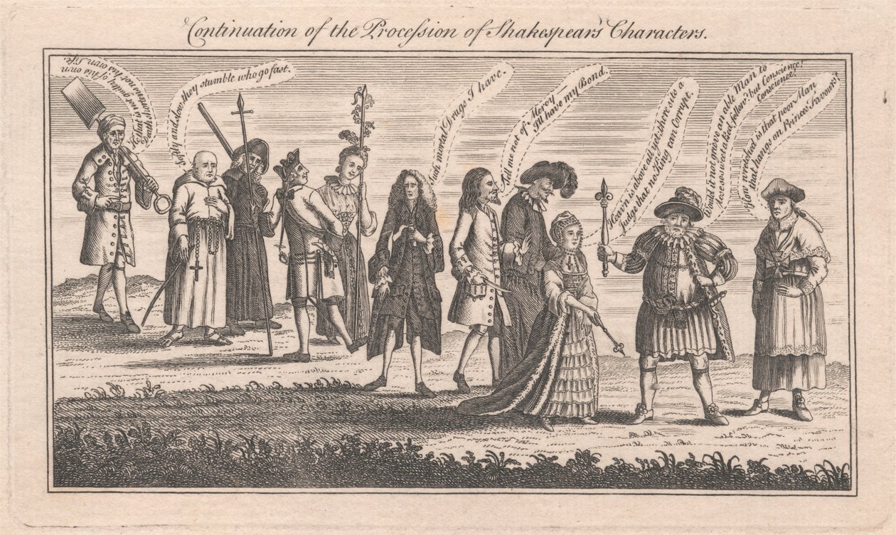 Voortzetting van de Processie van Shakespeare