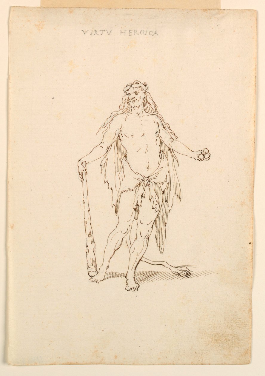 Kostuumontwerp: Heroïsche Kracht voor een Ballet door Unknown artist