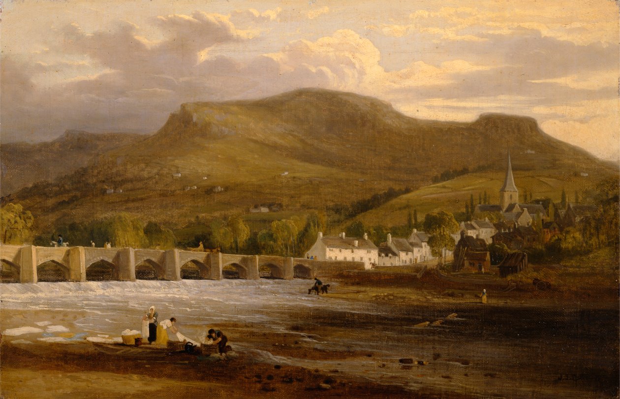 Crickhowell, Breconshire door Unknown artist