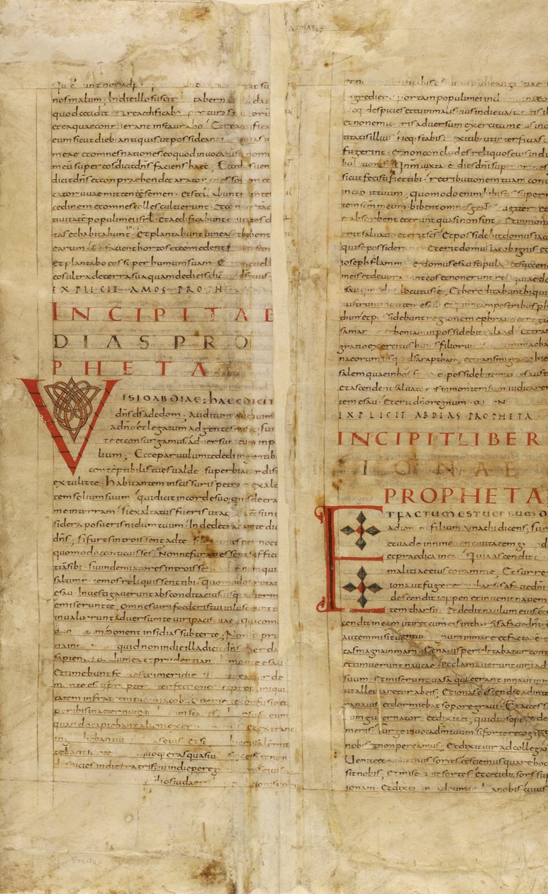 Versierde initiaal V; Versierde initiaal E door Unknown artist