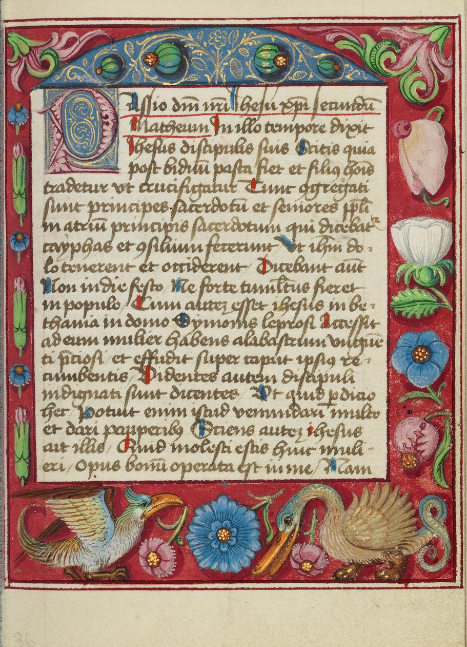Versierde tekstpagina door Unknown artist