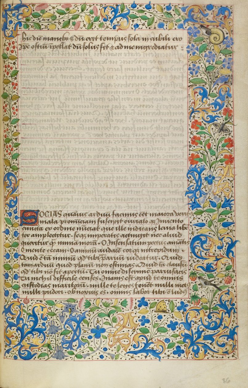 Versierde tekstpagina door Unknown artist
