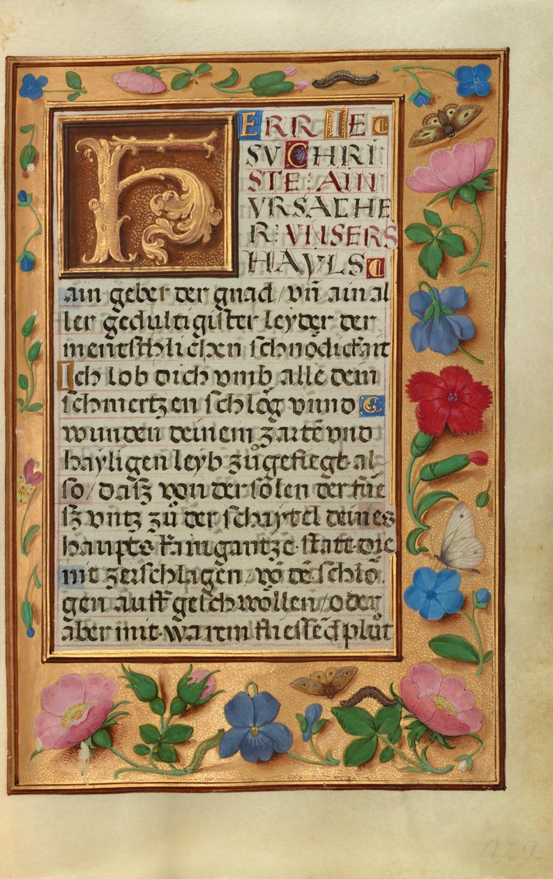 Versierde tekstpagina door Unknown artist