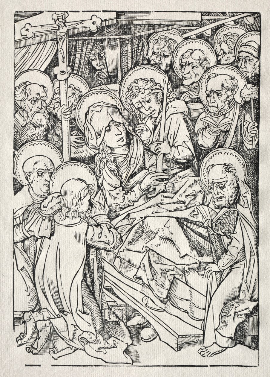 De dood van Maria door Unknown artist