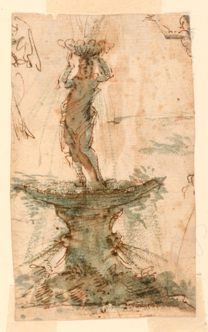 Ontwerp voor een fontein door Unknown artist