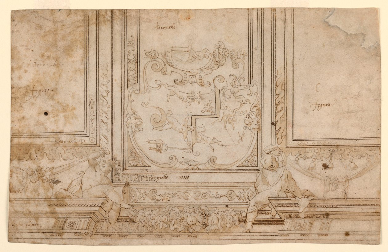 Ontwerp voor een Beschilderd Plafond door Unknown artist