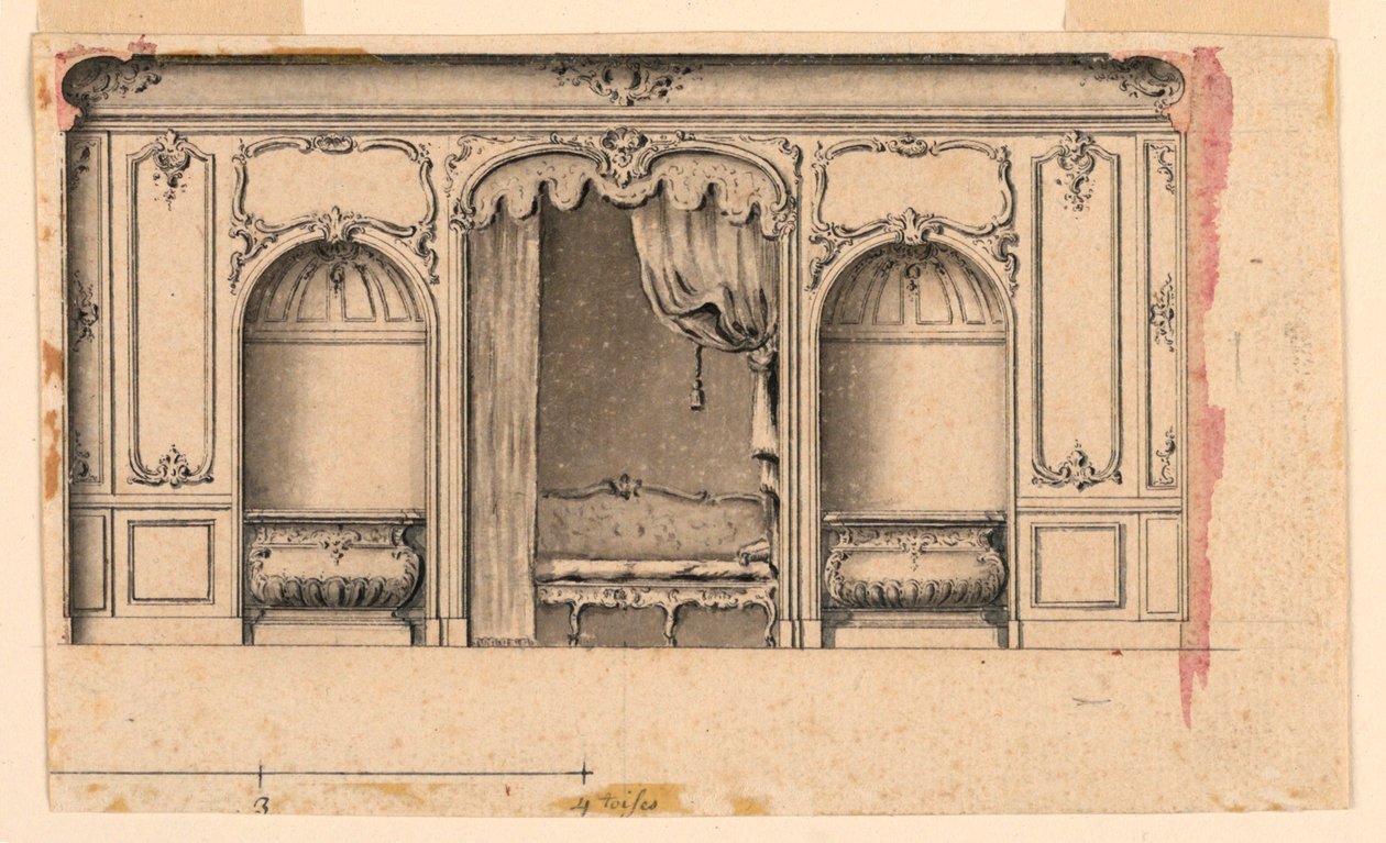 Ontwerp voor een salonmuur door Unknown artist