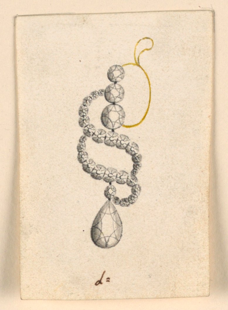 Ontwerp voor een Oorbel door Unknown artist