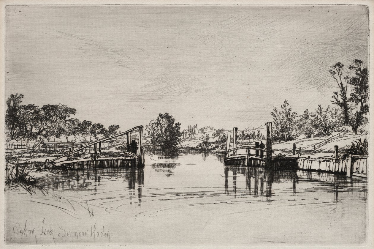 Egham Lock door Unknown artist