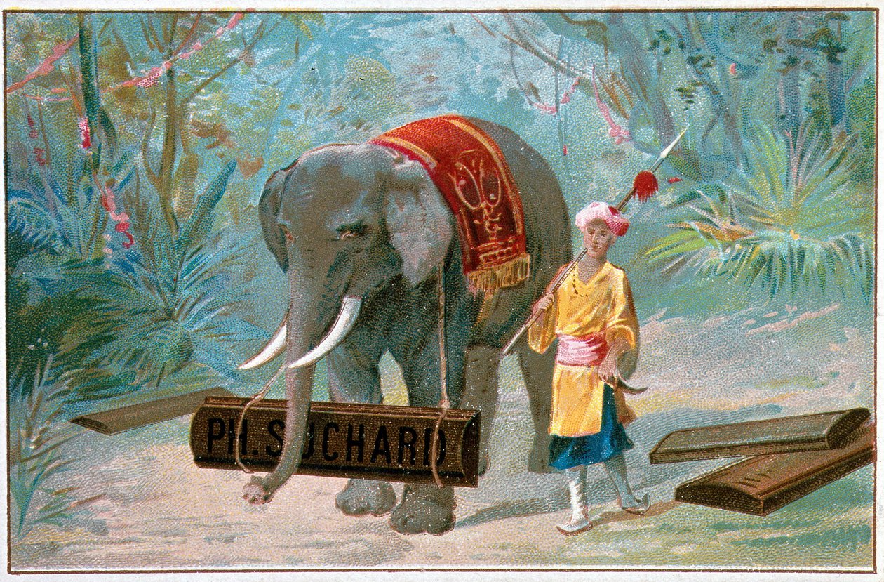 Olifant en Cornac, reclame 