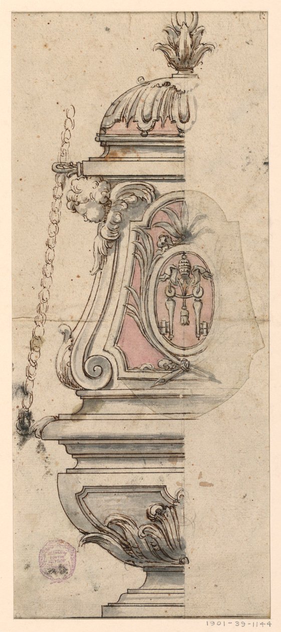 Verhoging van een wierookvat door Unknown artist
