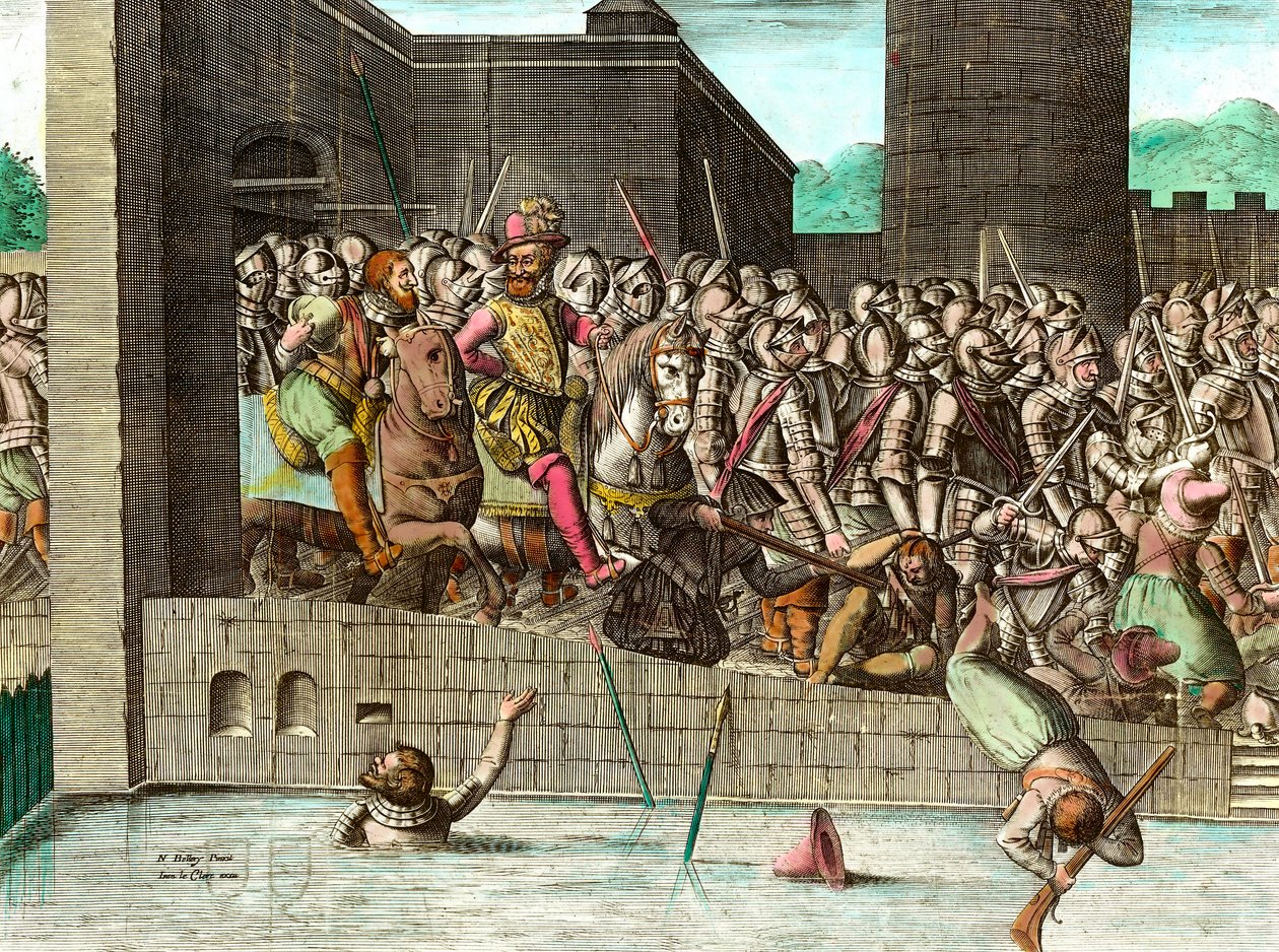 Intocht in Parijs door Koning Hendrik IV op 22 maart 1594 door Unknown artist