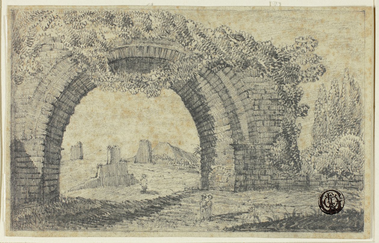 Ingang van het Circus van Caracalla door Unknown artist