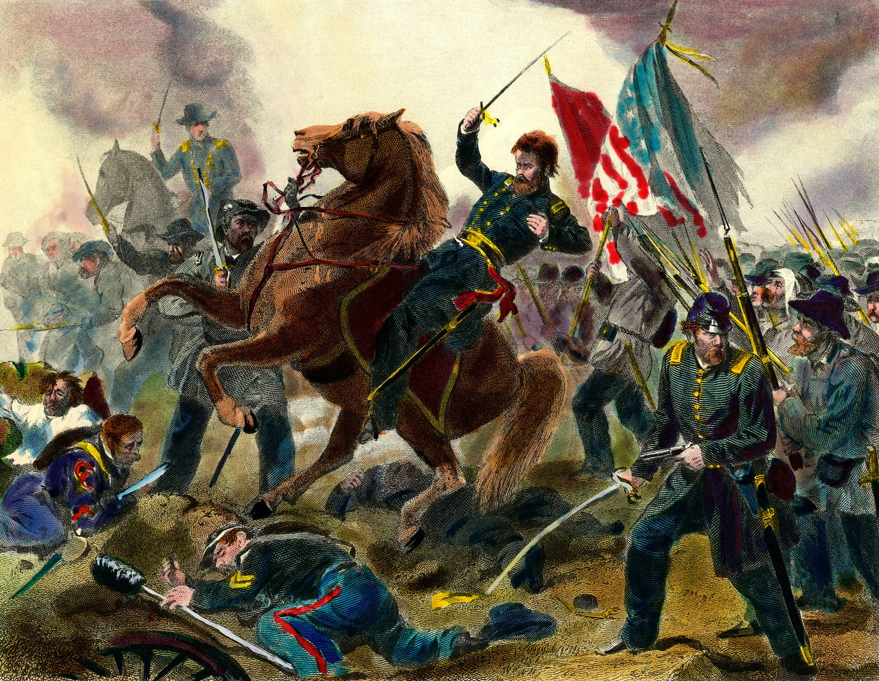 Episode van de Secessieoorlog (1862-1865) of Burgeroorlog in de Verenigde Staten door Unknown artist
