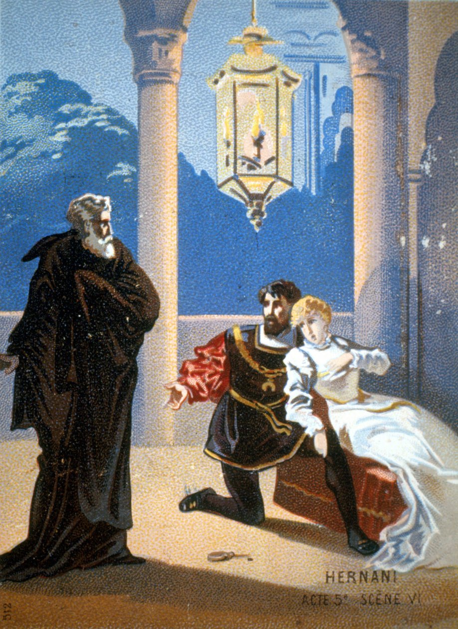 Ernani van Giuseppe Verdi, Act V, Scène 6. door Unknown artist
